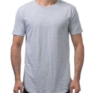 Longline Curved Hem Short Sleeve T-Shirt