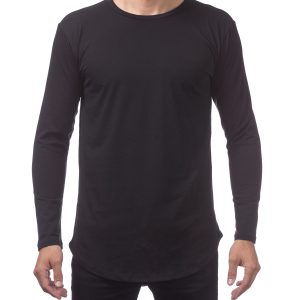 Curved Hem Longline Tall Long Sleeve Tee