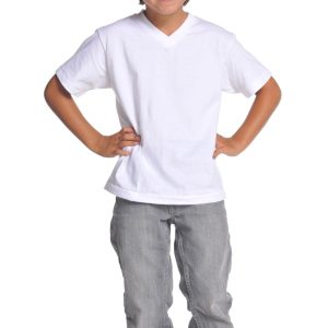 PROCLUB Youth Short Sleeve V-Neck Tee